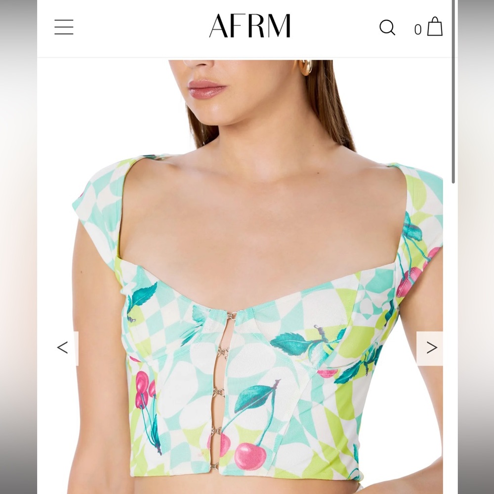 Revolve AFRM cherry top